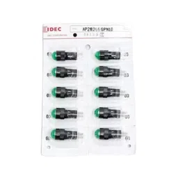 IDEC AP Series LED Small Indicator Light Round Protrusion with 12 mm Dia, AP2M266GPN10 (Pack of 10)-75
