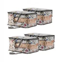 RUBOXA Transparent Set of 4 Regular Multi-Utility Organisers-image-45
