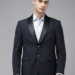 Van Heusen Slim Fit Self Design Party Blazer-picture-52