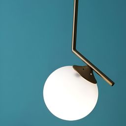 GAUVIK Gold-Toned Glass Ceiling Lamp-56