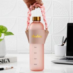 Personalized Pink Elegance Matte Bottle-image-77