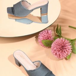 JodyHub Women Canvas Block Heel Sandals-31