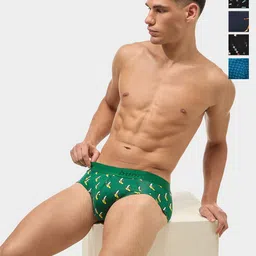 bummer Pack Of 5 Printed Cotton Mid Rise Briefs BRASTRBANGLEJABVRO05-picture-48