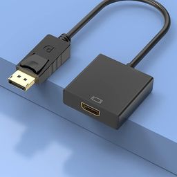 JGD PRODUCTS Display Port to Hdmi Adapter, 1080P Display Port Dp to Hdmi Cable Male to Female Port Support Video & Audio Compatible with Computer, Pc, Monitor, Projector, HDTV (Not Bidirectional) image 5