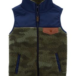 Carter's Zip-Up Sherpa Vest - Green-picture-1