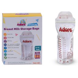 Advanced Breast Milk Storage Bags 300 ml Pack of 25 Bags - White-25