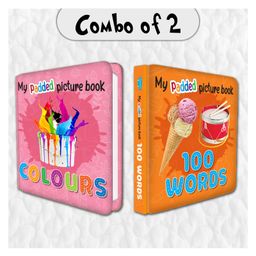 Set of 2 My Padded Picture Book Colours and 100 Words - English-11