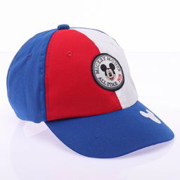Babyhug Disney Cotton Summer Cap With Mickey Mouse Graphics - Blue-image-9