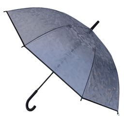 CHAATEWALA Transparent Leaves Digital Designed Umbrella - Grey-picture-26