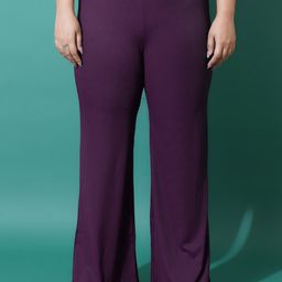 Moda Rapido Women Original Flared Trousers-image-67