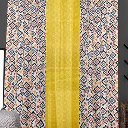 Dekor World Multicoloured Set of 3 Long Door Curtain-22