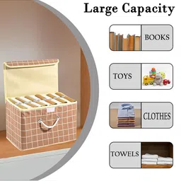 Kuber Industries Brown Set of 4 Reusable Drawer Organiser Organisers image 2