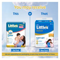 Little's Comfy Baby Pants Diapers Extra Large Size with Wetness Indicator and 12 hours Absorption - 54 Pieces image 2