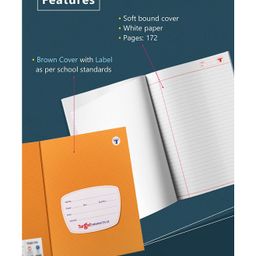 target publication pvt ltd Target Publications Single Line Interleaf Notebooks Pack of 11 -  172 Pages Each image 2