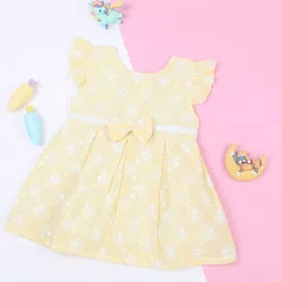 Macwin Floral Embroidered Fit & Flare Dress-image-79