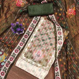 MANVAA Printed Organza Unstitched Dress Material-image-81