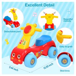 NEGOCIO 2-in-1 Ride and Walker Toy Sit to Stand Toddler Ride On Toy for Toddlers and Babies- PACK OF 1- COLOR MAY VARY image 3