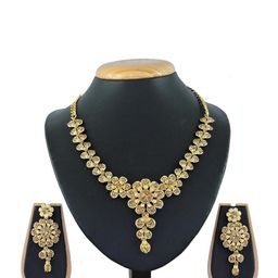 VATSALYA creation Gold-Plated Artificial Stones Alloy Jewellery Set-image-19