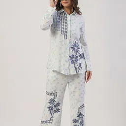 STIL O STITCH Printed Shirt With Trousers Co-Ords-21