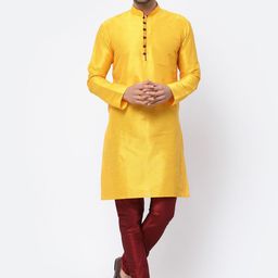 TS LIFESTYLE Men Solid Kurta with Churidar-image-92