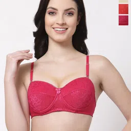 SHYAM SONS FLAIR Floral Bralette Bra Full Coverage Lightly Padded-image-86