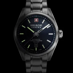 SWISS MILITARY HANOWA Men Dial & Stainless Steel Bracelet Style Straps Analogue Automatic Motion Powered Watch-image-76