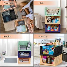 RUBOXA Blue Set of 6 Regular Multi-Utility Organisers image 4