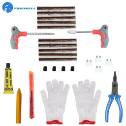 Tirewell TW-5006 10 in 1 Universal Tubeless Tyre Puncture Kit with Storage Bag, Emergency Flat Tire Repair Patch Tool Bag for Car, Bike, SUV, & Motorcycle-image-20