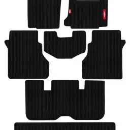 Elegant Cord Black Carpet Car Mat Compatible With Mahindra Alturas G4-46