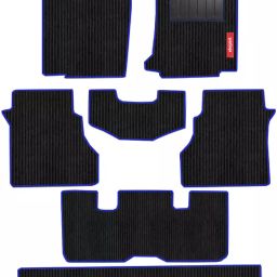 Elegant Cord Black & Blue Carpet Car Mat Compatible With Tata Safari 2021 6 Seater Manual-image-37