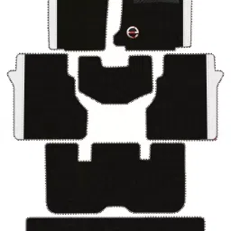 Elegant Duo Black And White Carpet Car Mat Compatible With Maruti XL6-picture-31