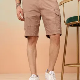 Mast & Harbour Men Pure Cotton Cargo Shorts-picture-20
