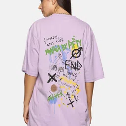 THIRD QUADRANT Women Drop-Shoulder Sleeves T-shirt-image-61