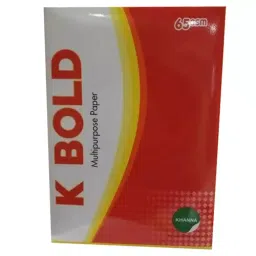 Khanna Paper Mills K Bold 65 GSM A4 Size Copier Paper 500 Sheets, White (Pack of 1 Ream)-image-101