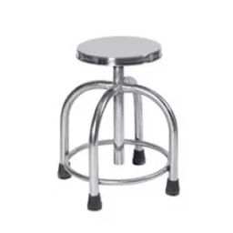 AS Medisteel ASM-1081 Patient Stool Revolving SS Frame SS Top-picture-15