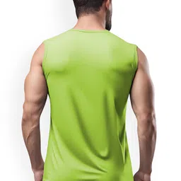 3Colors Printed Gym Vest VEST-CCUT-TARGET-GREEN_M image 3