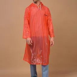 Dollar Men Lightweight Waterproof Reusable & Foldable Rain Poncho with Adjustable Hood-image-45