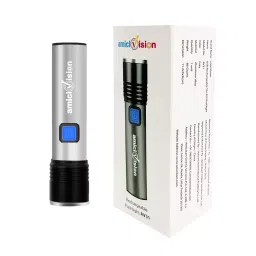 amicivision Torch With Built-in Battery 4 Mode ‎Lithium-Ion Battery 10 Hours Run Time T6 Bulb Grey-19