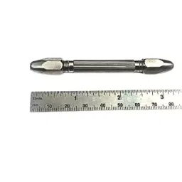 A.D INTERNATIONAL Double Sided Pin Vice with Reversible Collets On Each End with 0.1 mm to 3 mm Collet 1, 0.5 mm to 2 mm Collet 2 Size Range, N6-77G8-5JVB image 3