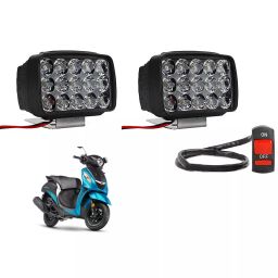 Cartronics 15  LED Fog Light With On/Off Switch  for Yamaha Fascino (Set of 2 Pcs)-28