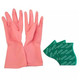 3M Scotch-Brite 1 Pair Small Kitchen Gloves & 3 Unit Large Scrub Pad Combo-picture-35