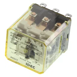 IDEC RELAY, 3PDT, 110VAC, 30VDC, 10A, RH3B-UAC120V-35