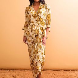 NH KAPDEWALA Printed Top With Skirts Co-Ords-picture-40