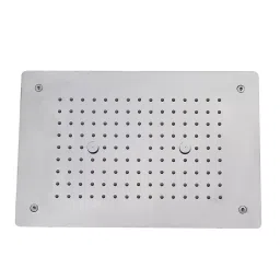 Aquieen 27x17 inch Round Stainless Steel Silver Wall Mount Overhead Shower, AQN 263-image-82