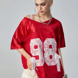 StyleCast Women Typography V-Neck T-shirt-picture-40