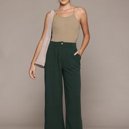 The Roadster Lifestyle Co. Women Super Wide Leg Pleated Trousers-image-44