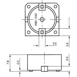 RS PRO Buzzer Surface Mount Continuous Internal 83 dB 20 V DC, 6221326P image 4