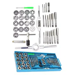 uptodateprouducts Tap and Die Set Masonry 3 to 12 mm Dia. Chrome Finish High-Quality Steel (Set of 40 Pcs)-23