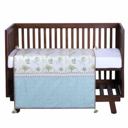 Abracadabra Cotton Baby Quilt Savanna Theme - Green-image-14