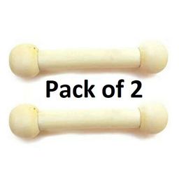 Enorme Organic Non Toxic Wooden Teethers Dumble Sticks Pack of 2 - Off White-20